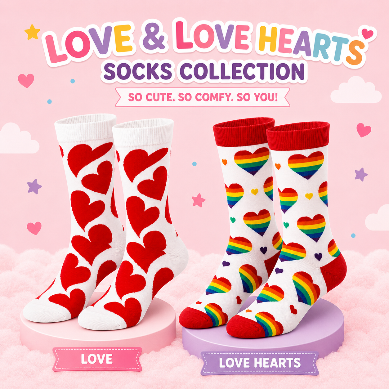 Love Hearts & Love Socks