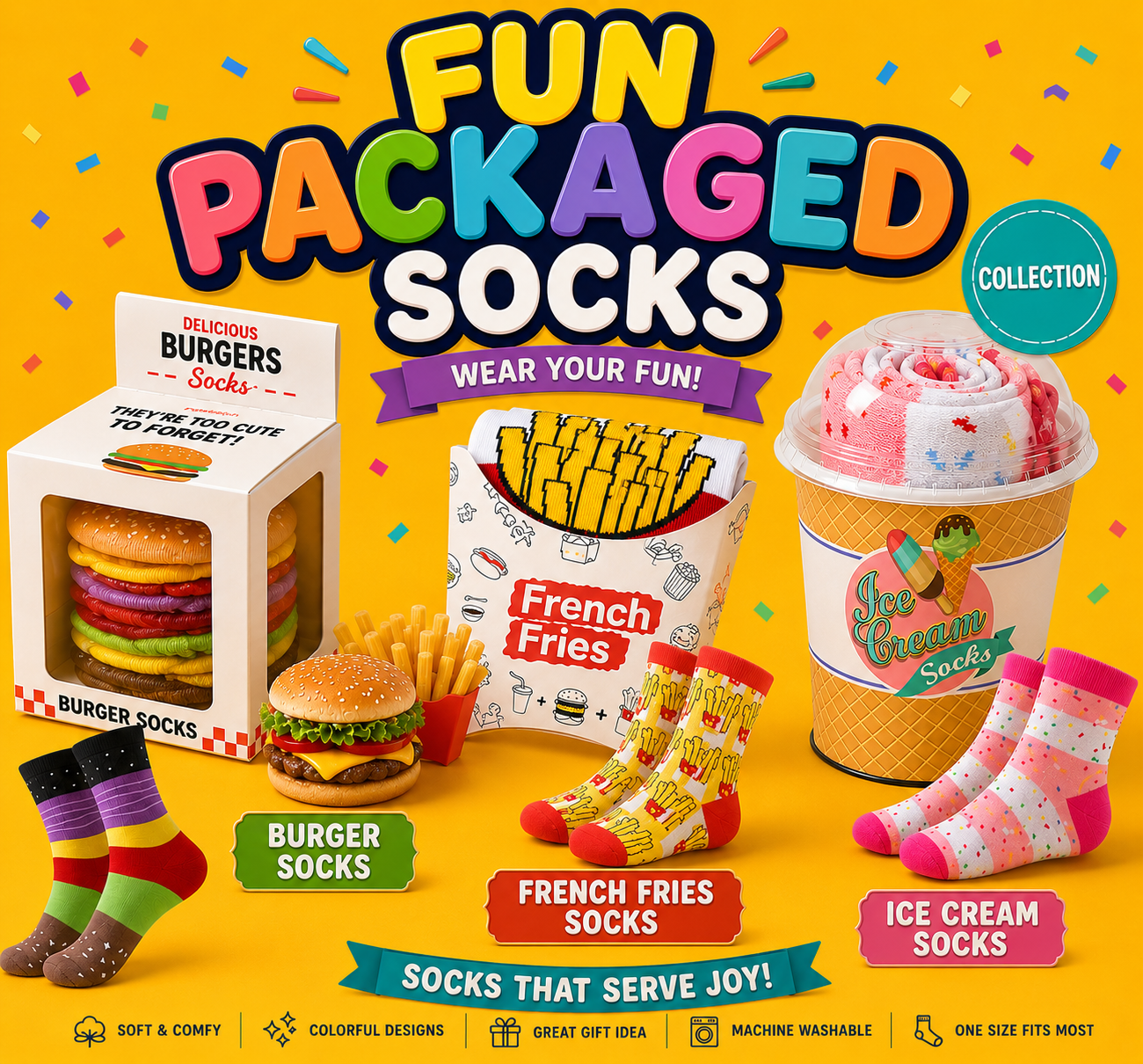 Fun Packaged Socked