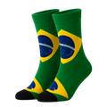 Brazilian Flag Socks