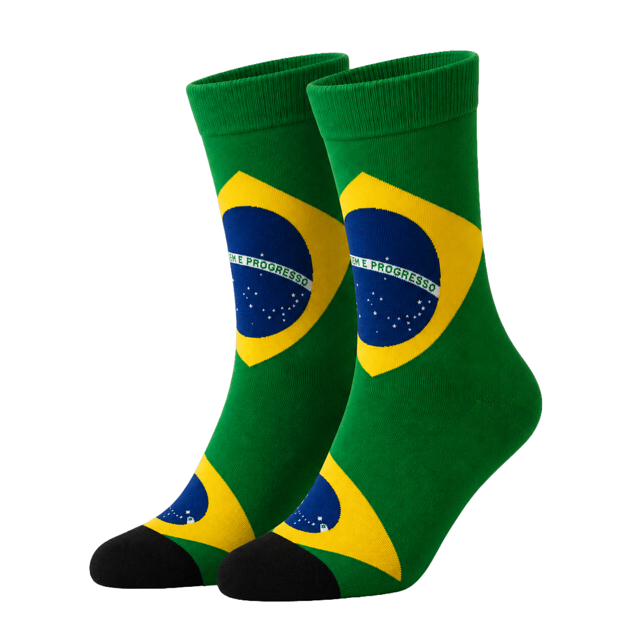 Brazilian Flag Socks