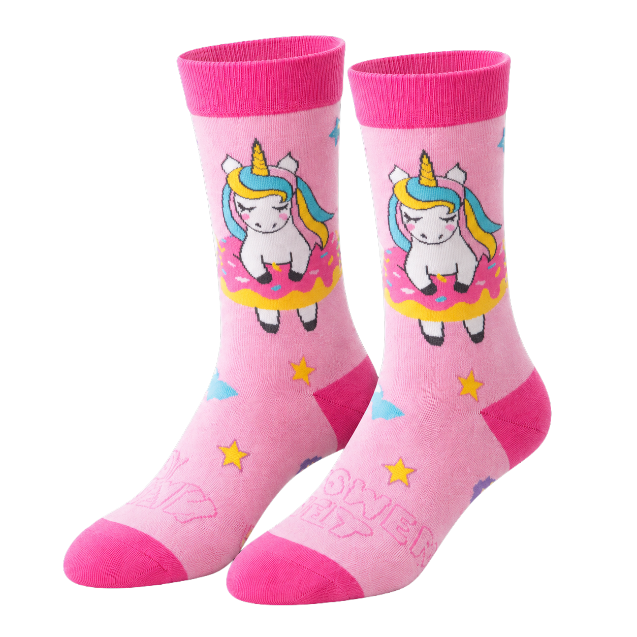 Cute Pink Unicorn Socks