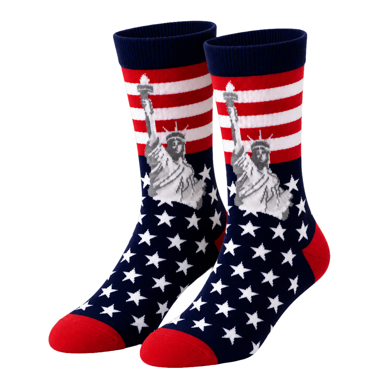 USA FLAG Statue Liberty American Socks
