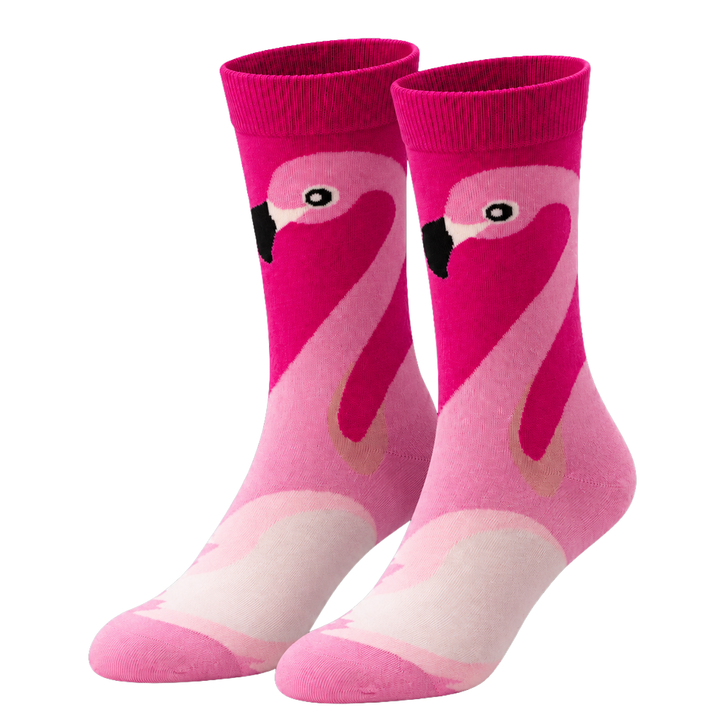 Happy Birthday Flamingo Card & Matching Flamingo Socks