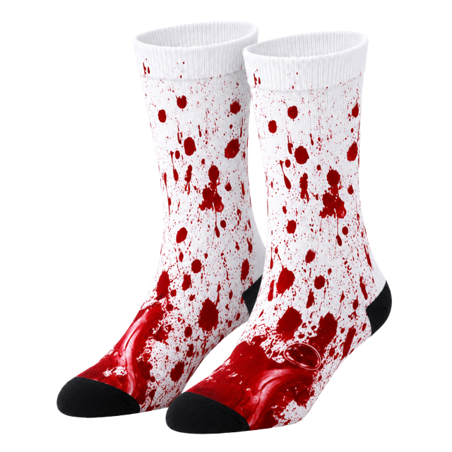 Blood Splatter Horror Scary Socks