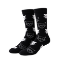 Black and White Cat Socks