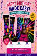 Capybara Birthday Card & Birthday Socks
